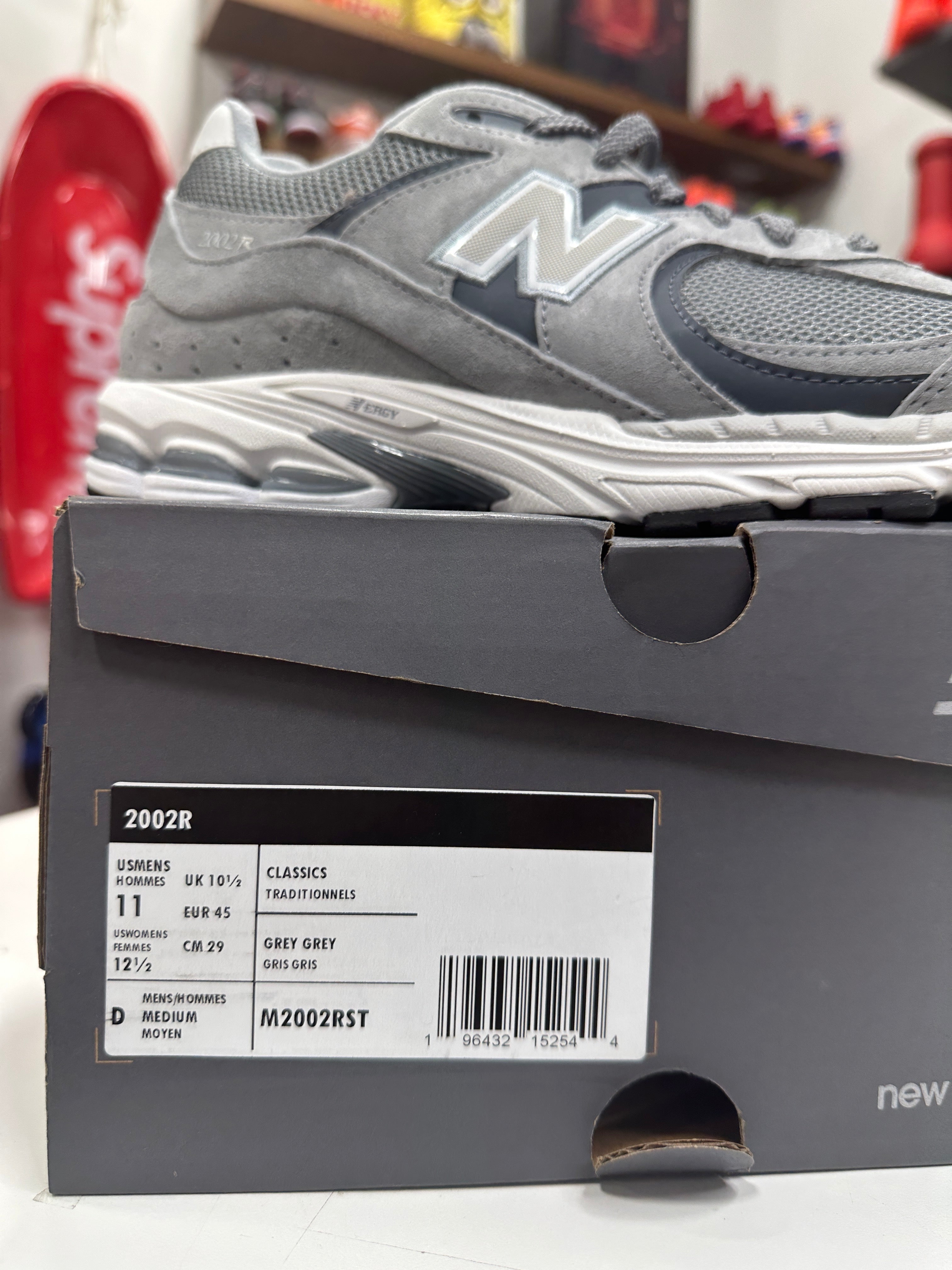 New Balance 2002R Grey Sz 11