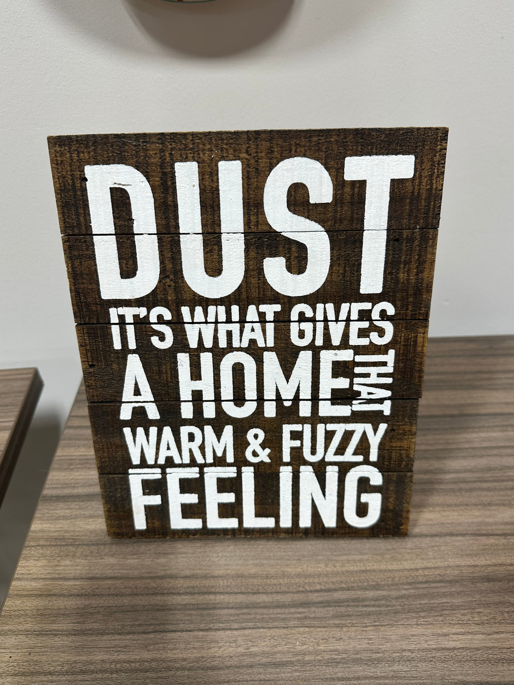 Kirkland's Funny Cleaning Quote Wood Block Tabletop Sign