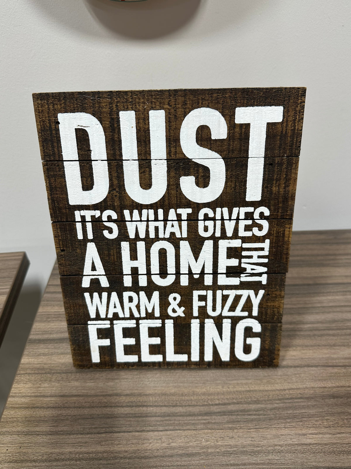 Kirkland's Funny Cleaning Quote Wood Block Tabletop Sign