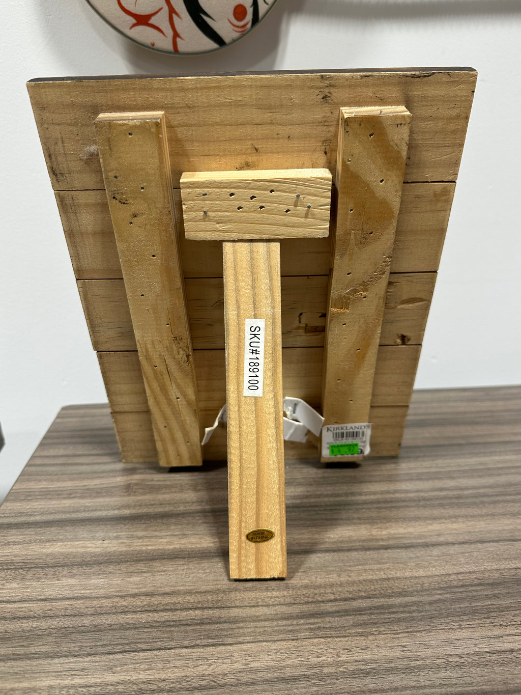 Kirkland's Funny Cleaning Quote Wood Block Tabletop Sign