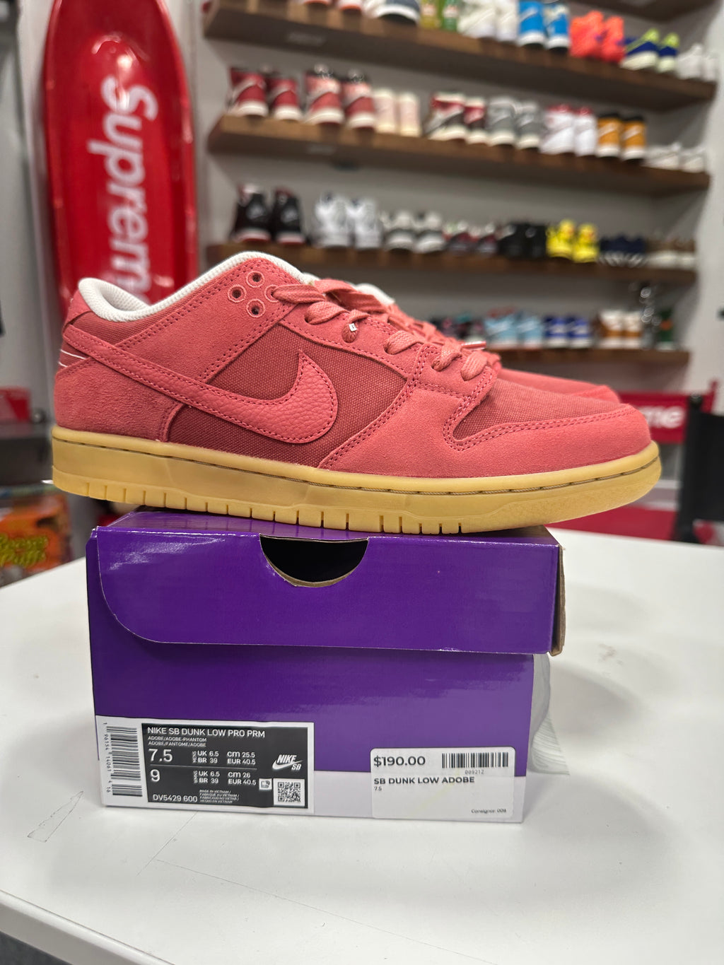 Nike SB Dunk Low Adobe Sz 7.5