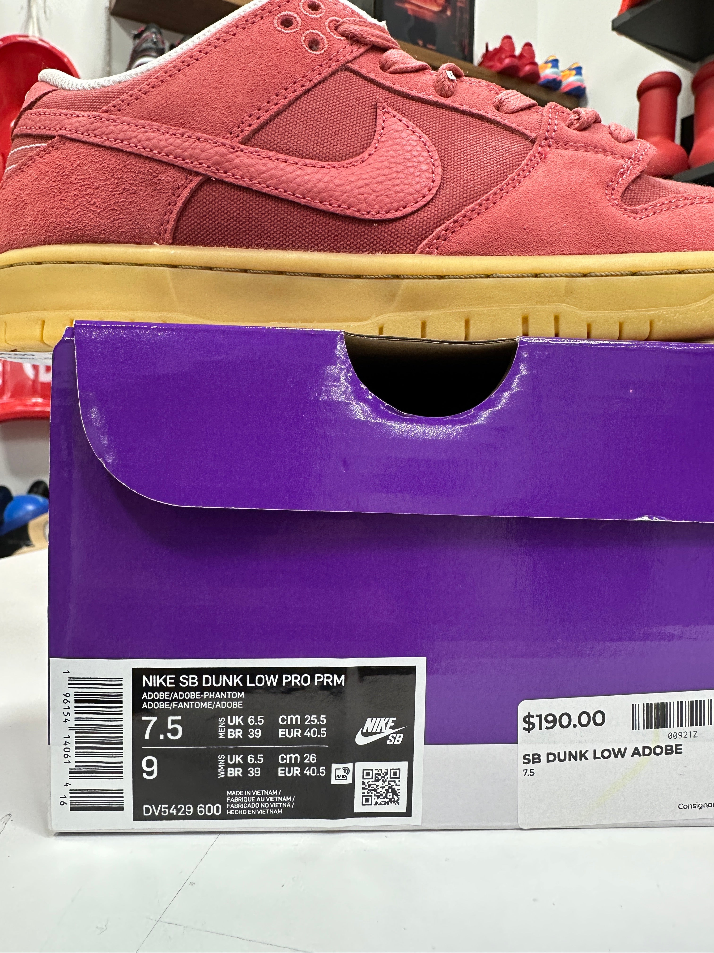 Nike SB Dunk Low Adobe Sz 7.5
