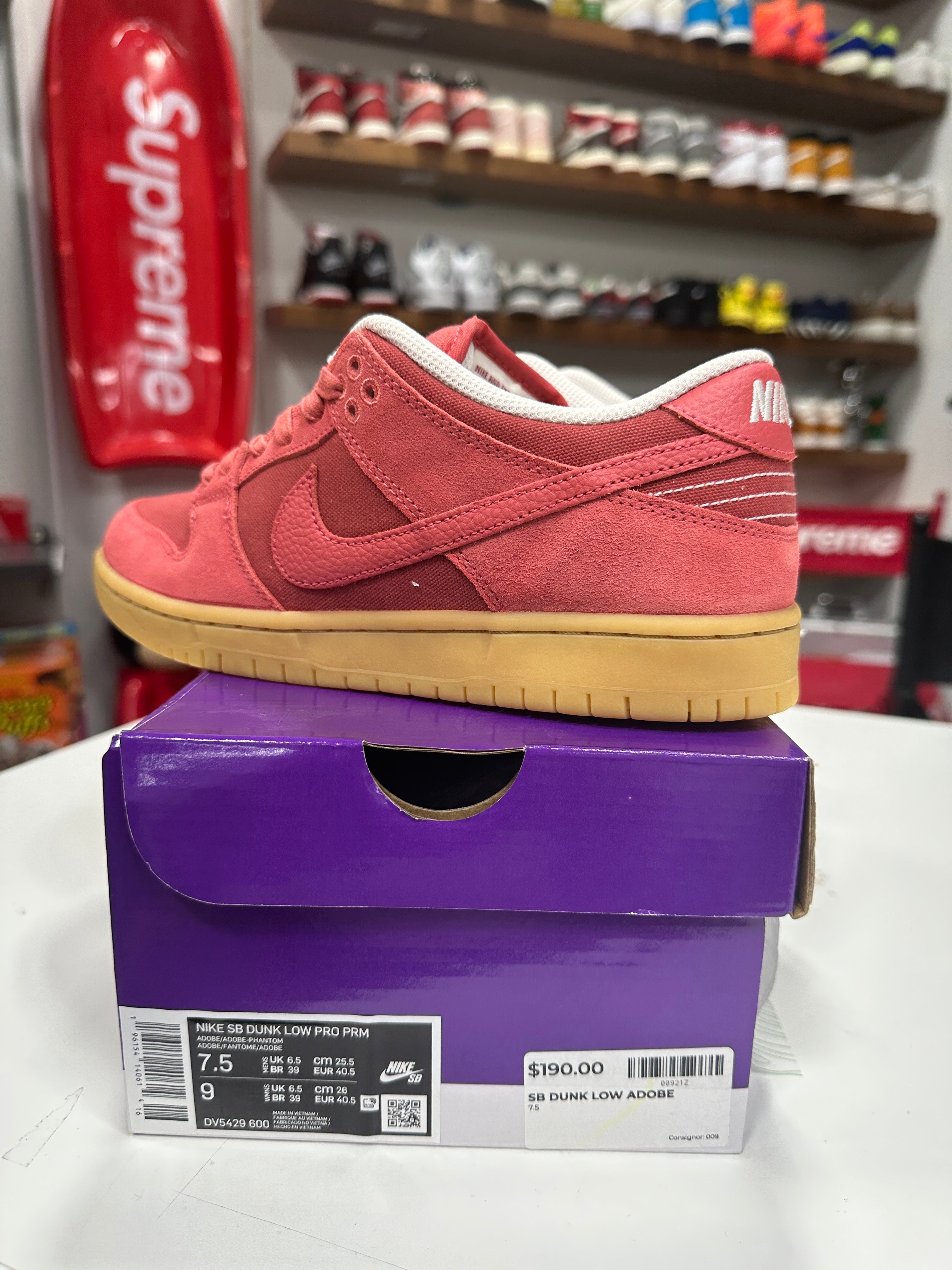 Nike SB Dunk Low Adobe Sz 7.5