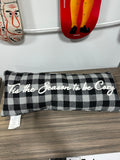 Plaid Holiday Lumbar Throw Pillow