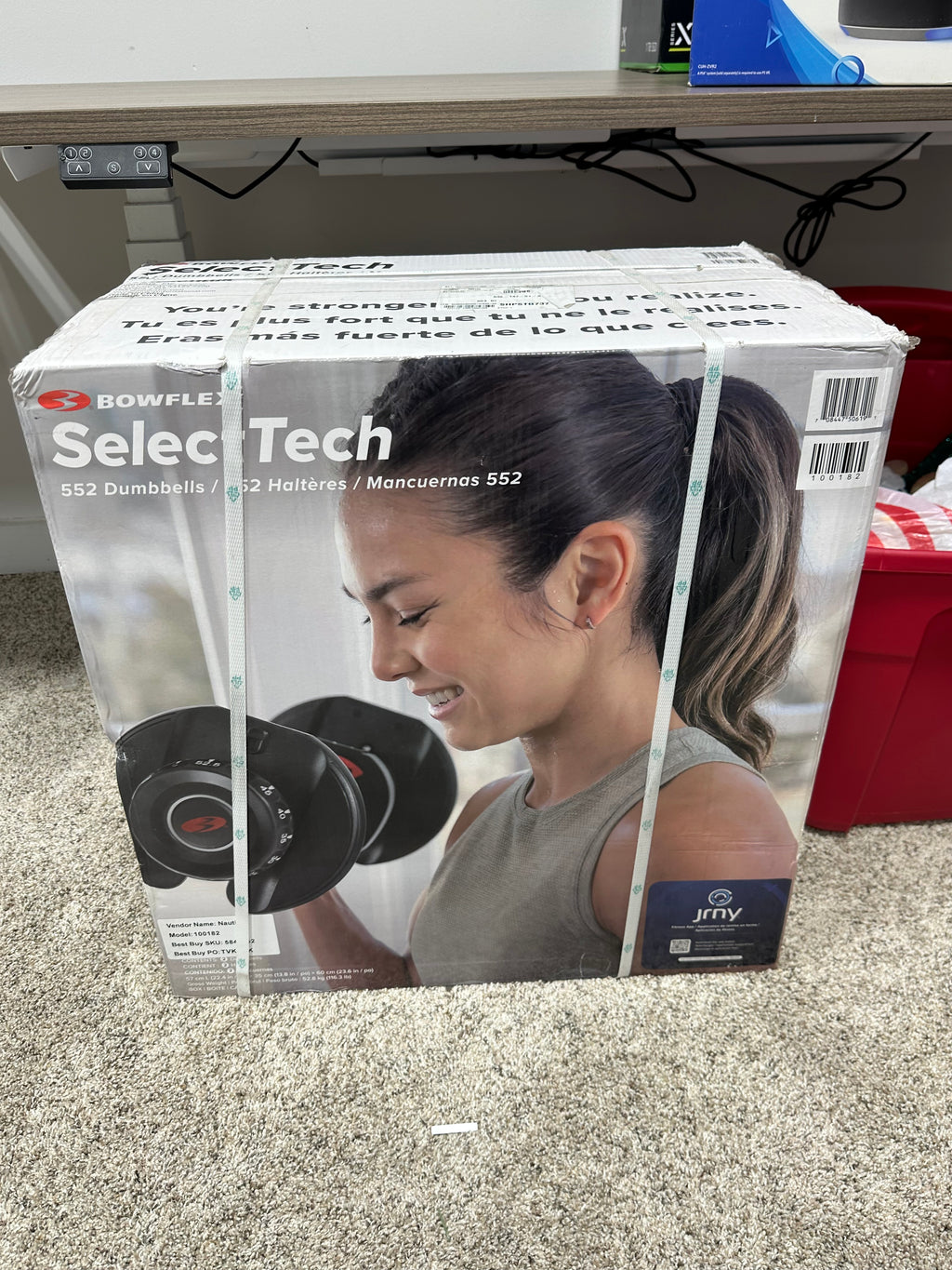 New Bowflex SelectTech 552 Adjustable Dumbbells (Pair) Brand New Factory Strapped