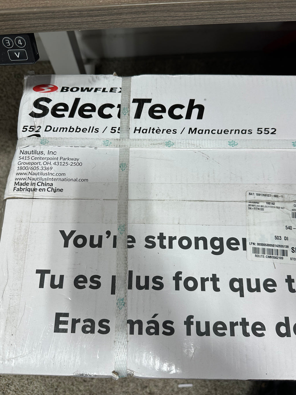 New Bowflex SelectTech 552 Adjustable Dumbbells (Pair) Brand New Factory Strapped