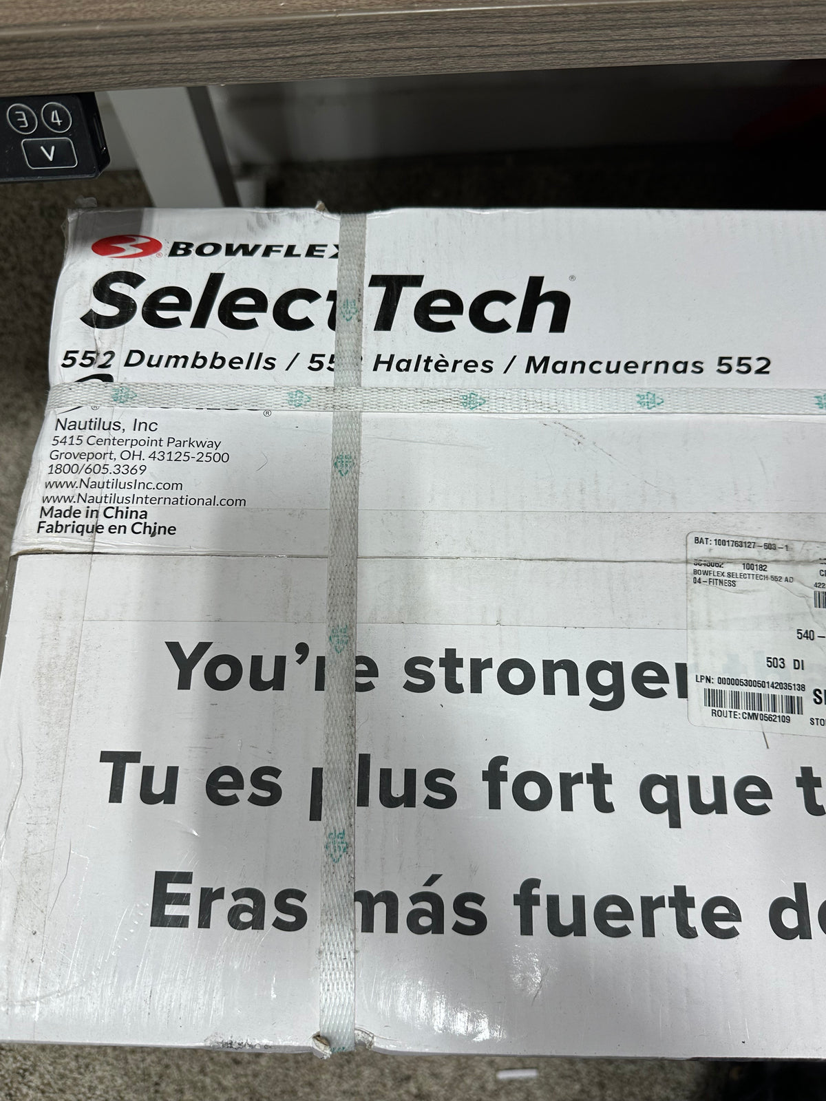 New Bowflex SelectTech 552 Adjustable Dumbbells (Pair) Brand New Factory Strapped