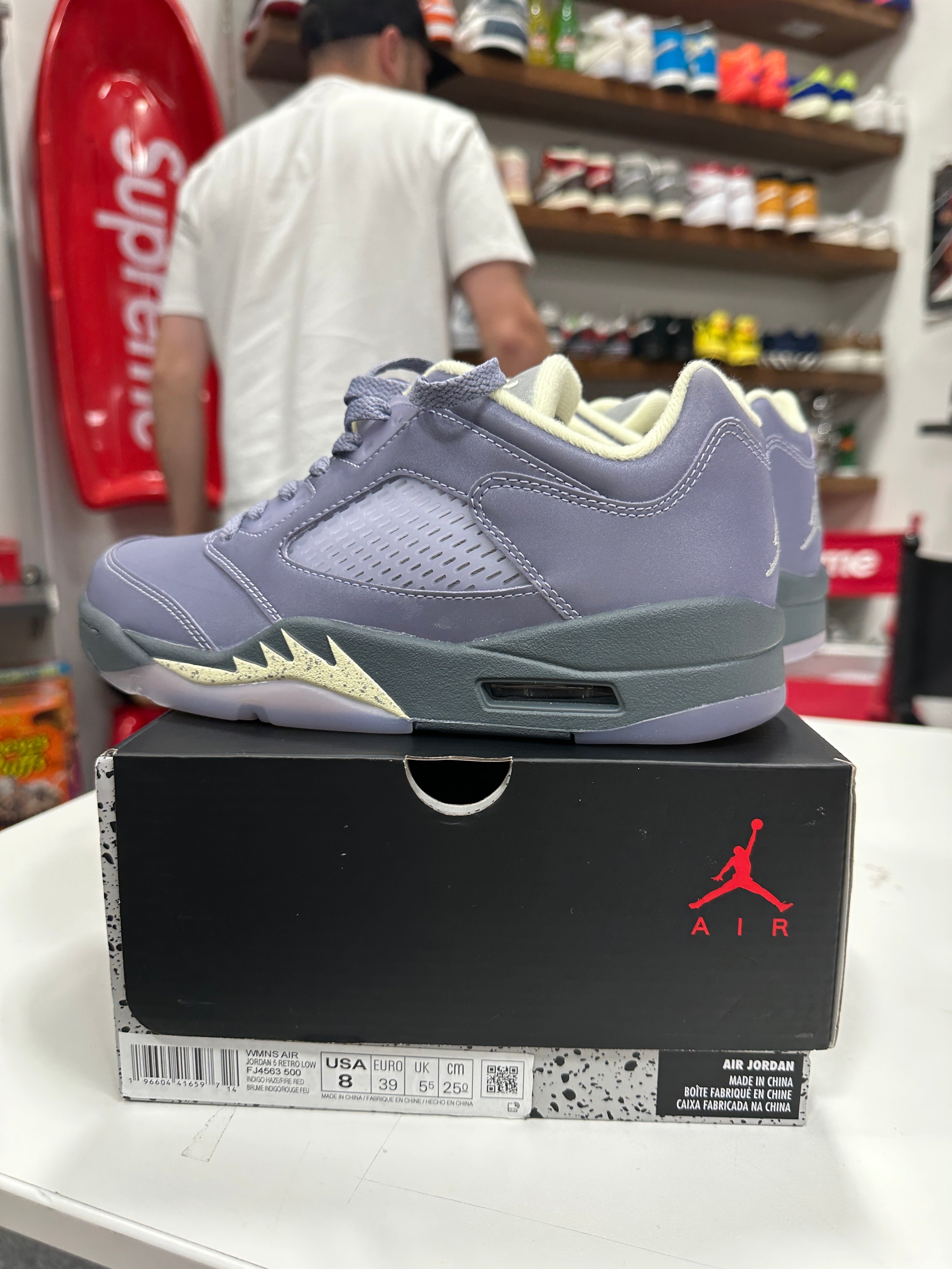 WMNS Jordan 5 Low Indigo Haze Sz 8W 6.5M
