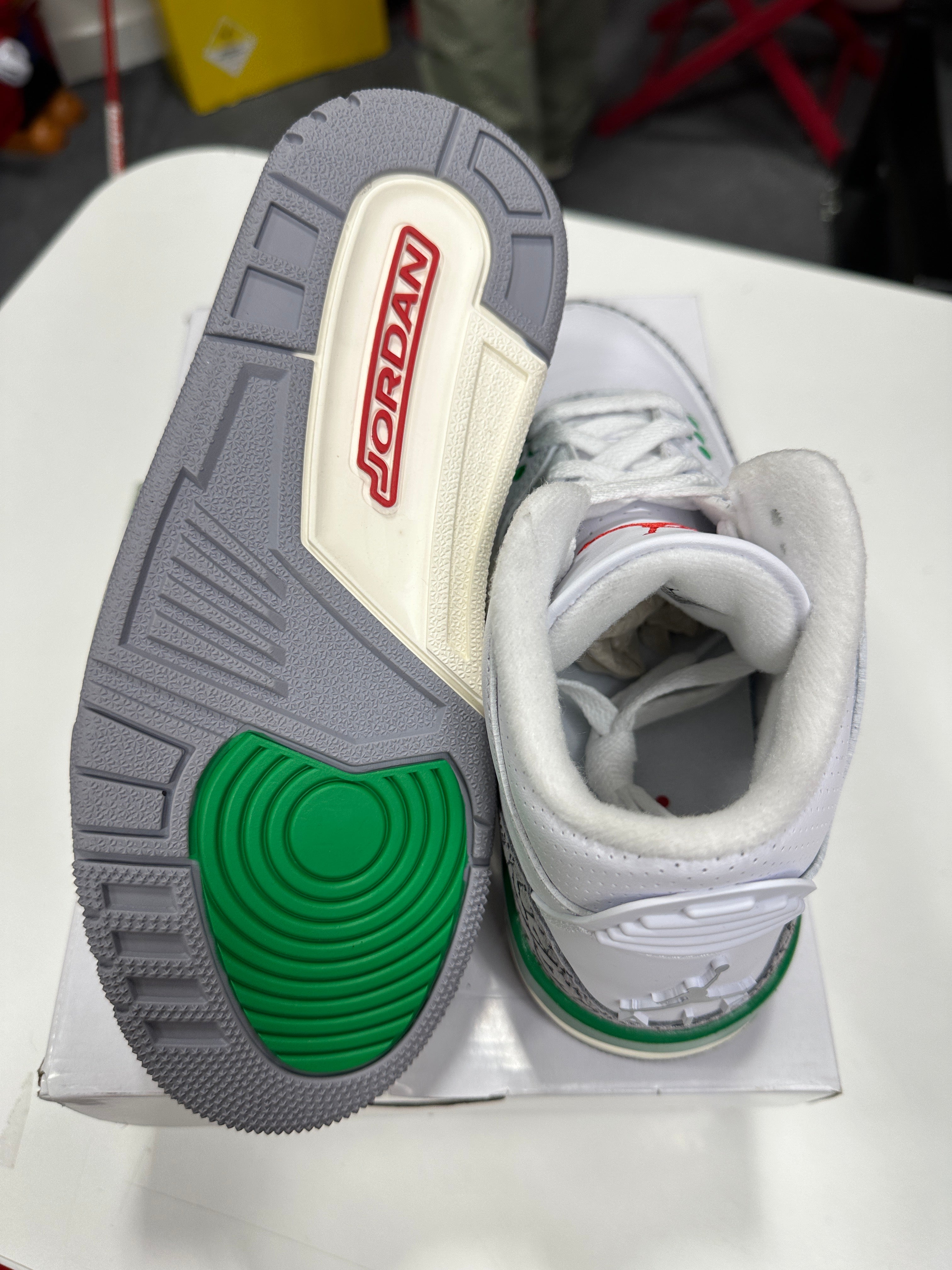 Jordan 3 Lucky Green Sz W5.5