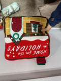 Target Bullseye Christmas Home for the Holidays Accent Throw Pillow Gingham Back
