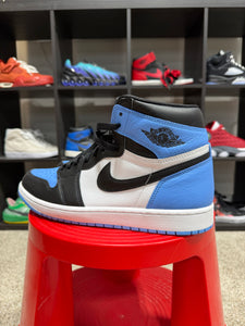 JAir Jordan 1 Retro High OG 'UNC Toe' Sz 10.5 NO BOX