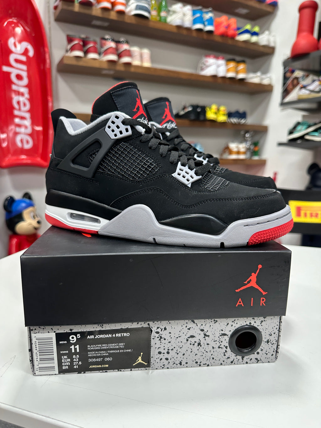 Jordan 4 Bred Sz 9.5