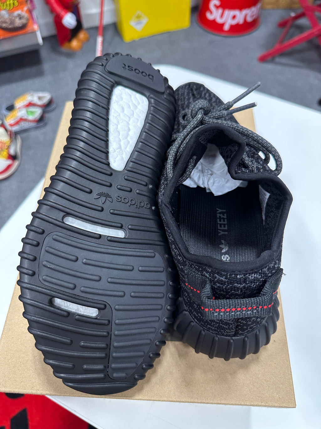 YZY 350 Pirate Black Sz 8
