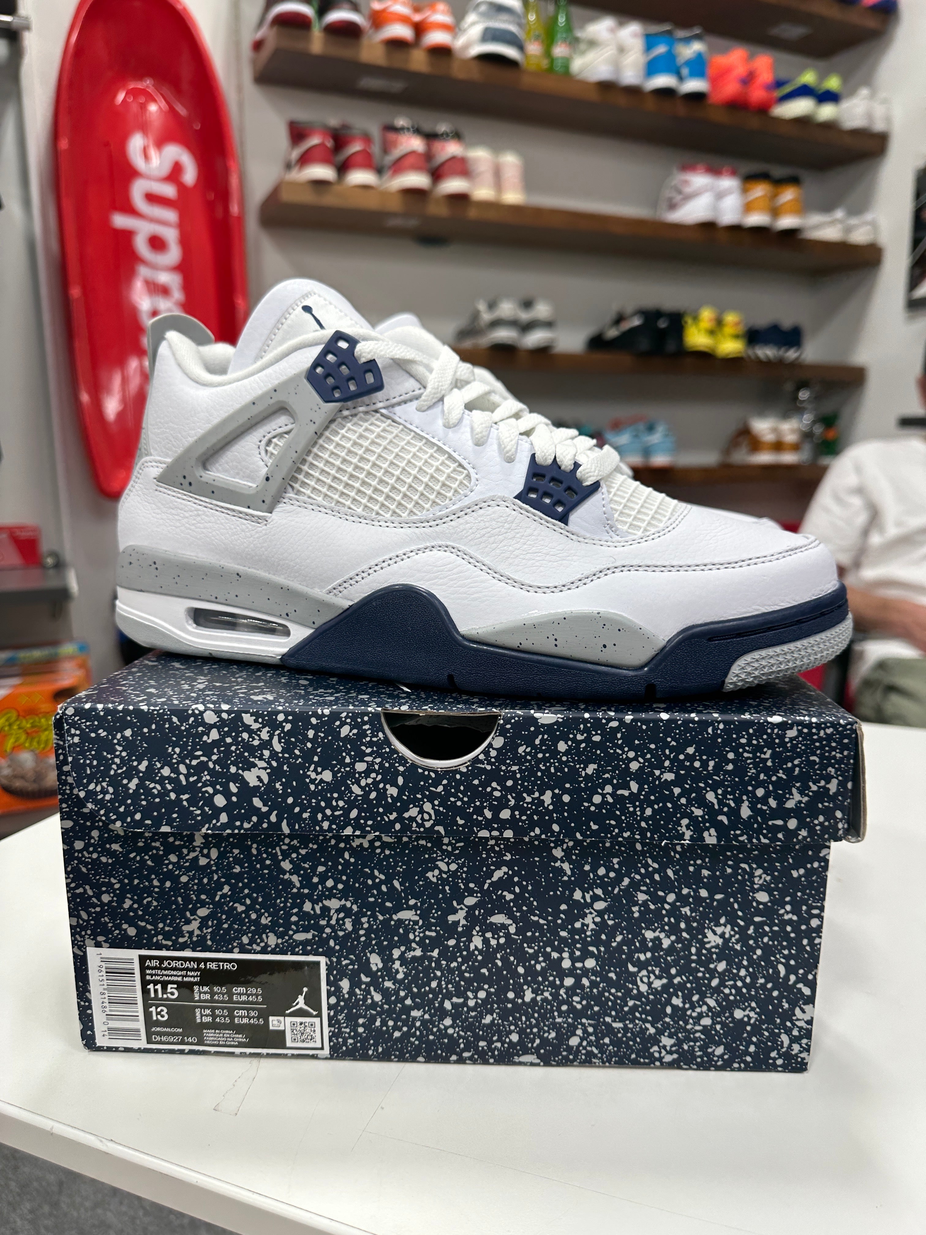 Jordan 4 Midnight Navy Sz 11.5M