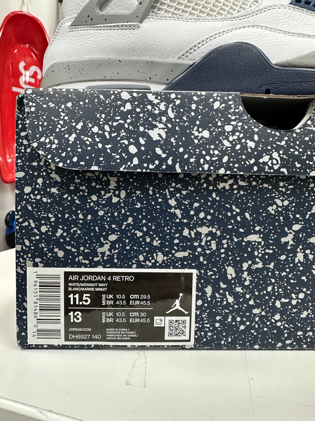 Jordan 4 Midnight Navy Sz 11.5M