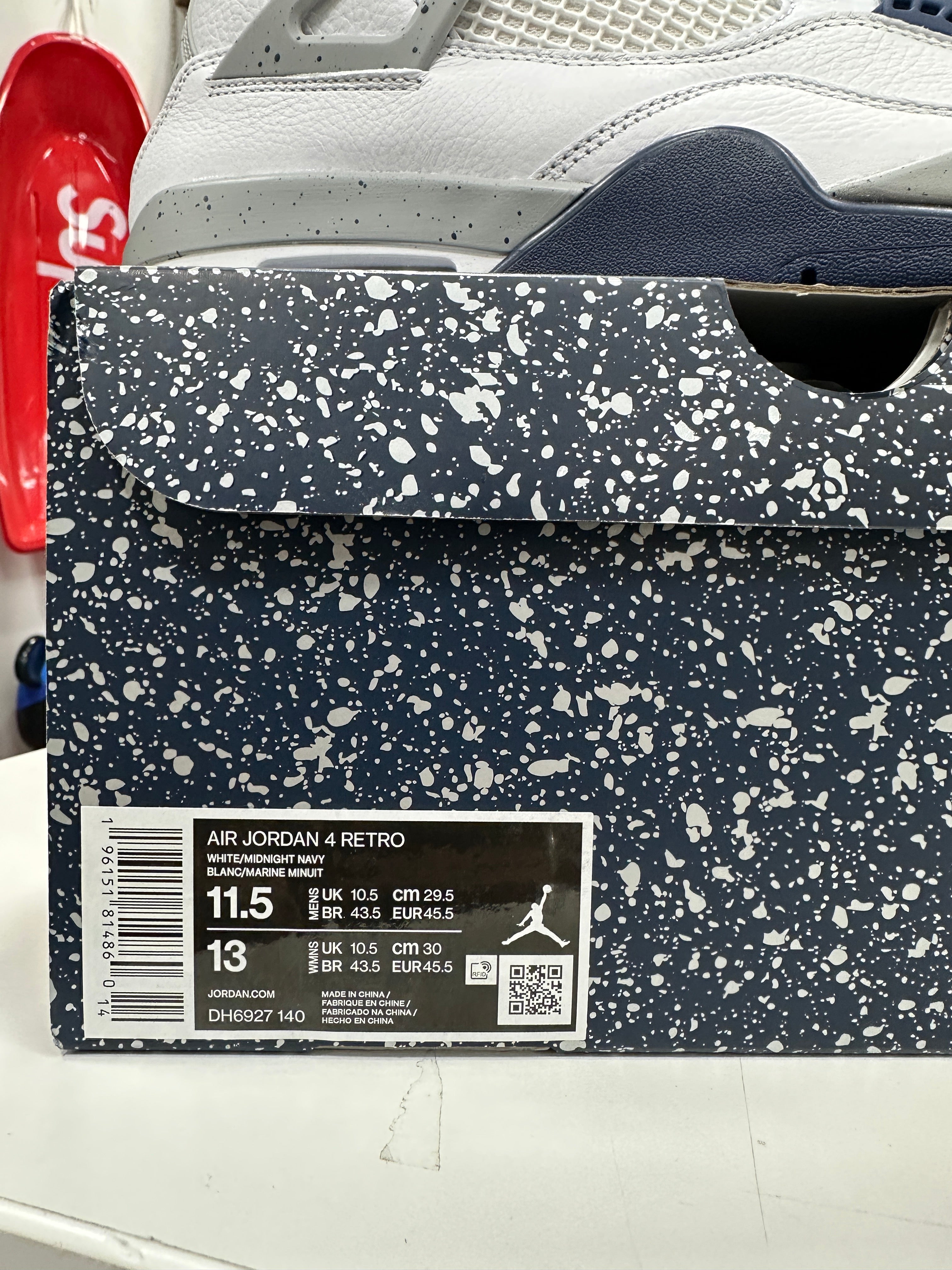 Jordan 4 Midnight Navy Sz 11.5M