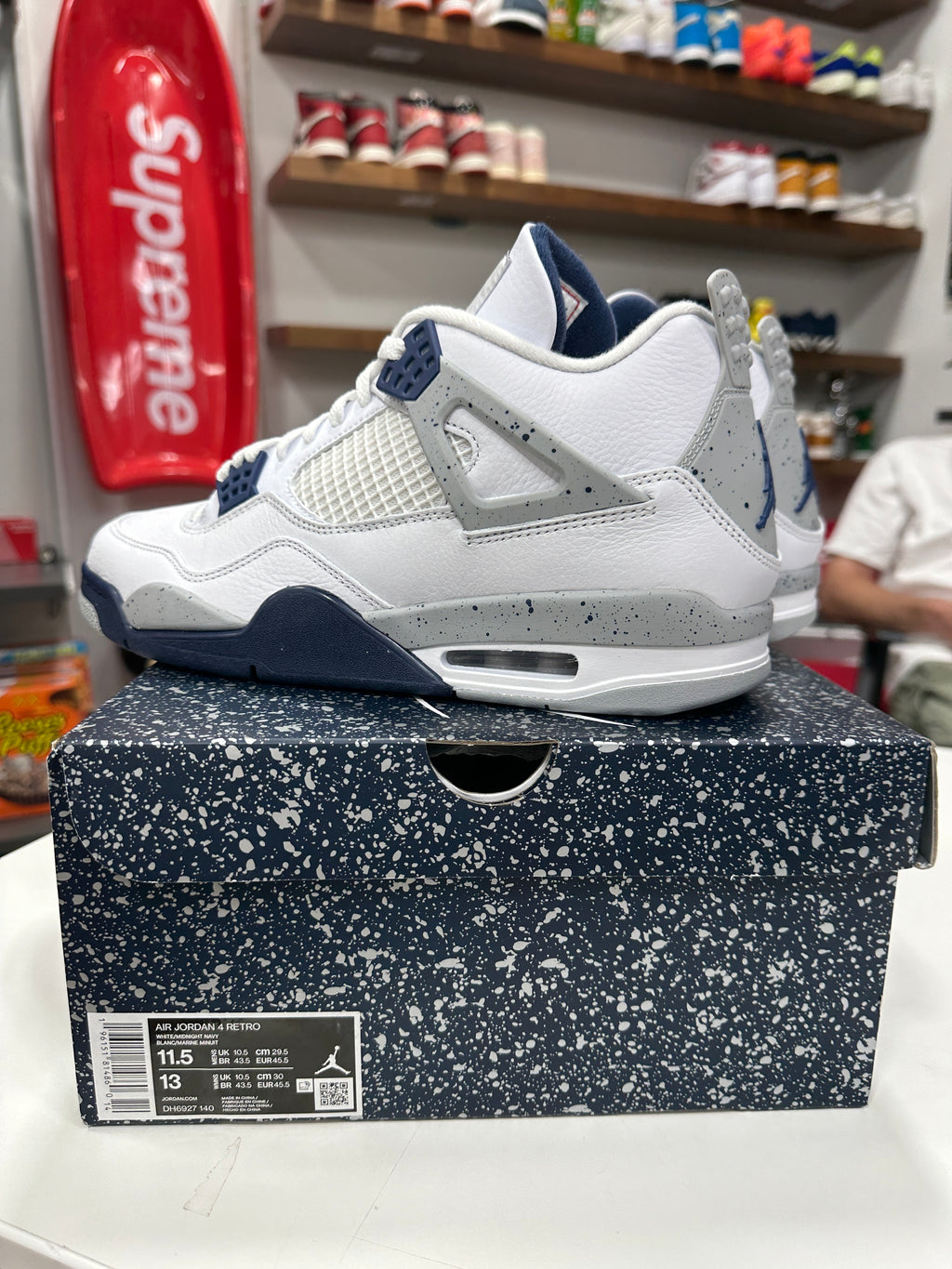 Jordan 4 Midnight Navy Sz 11.5M