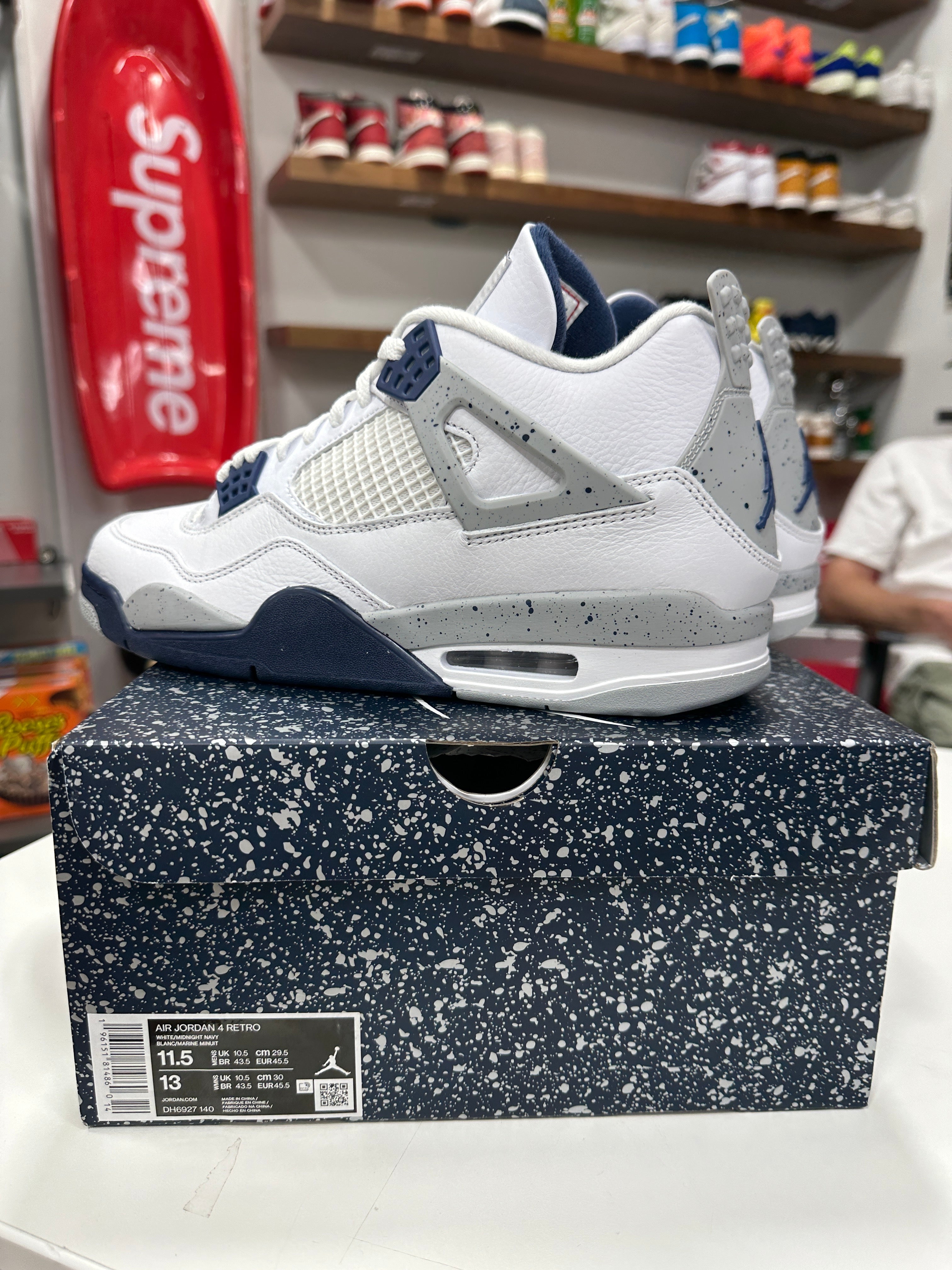 Jordan 4 Midnight Navy Sz 11.5M