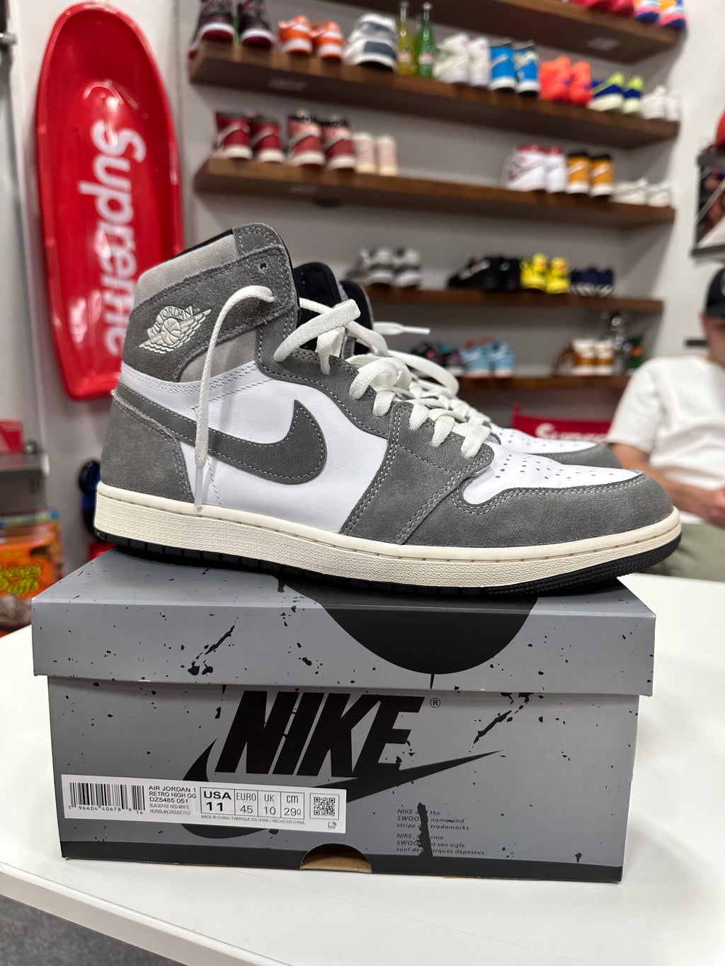 Jordan 1 Washed Black Sz 11