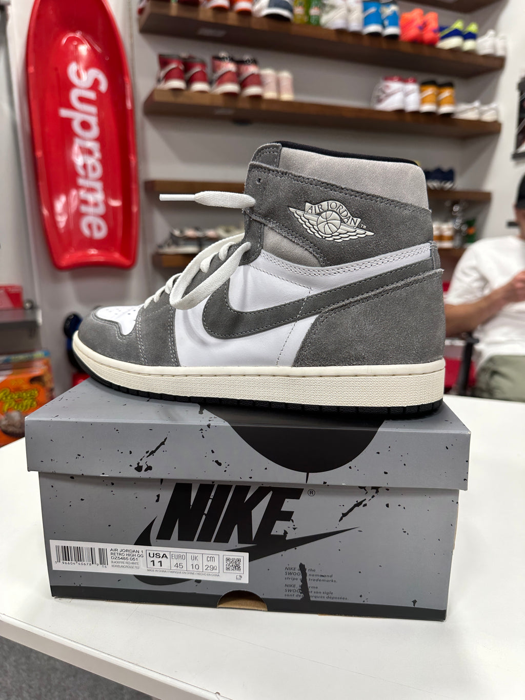 Jordan 1 Washed Black Sz 11