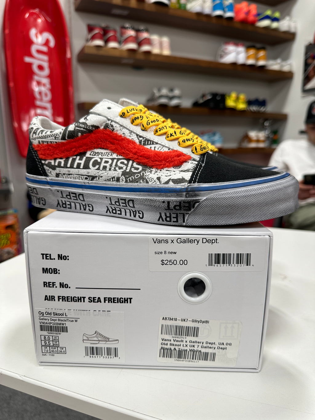 Gallery Dept. Vans Sz 8