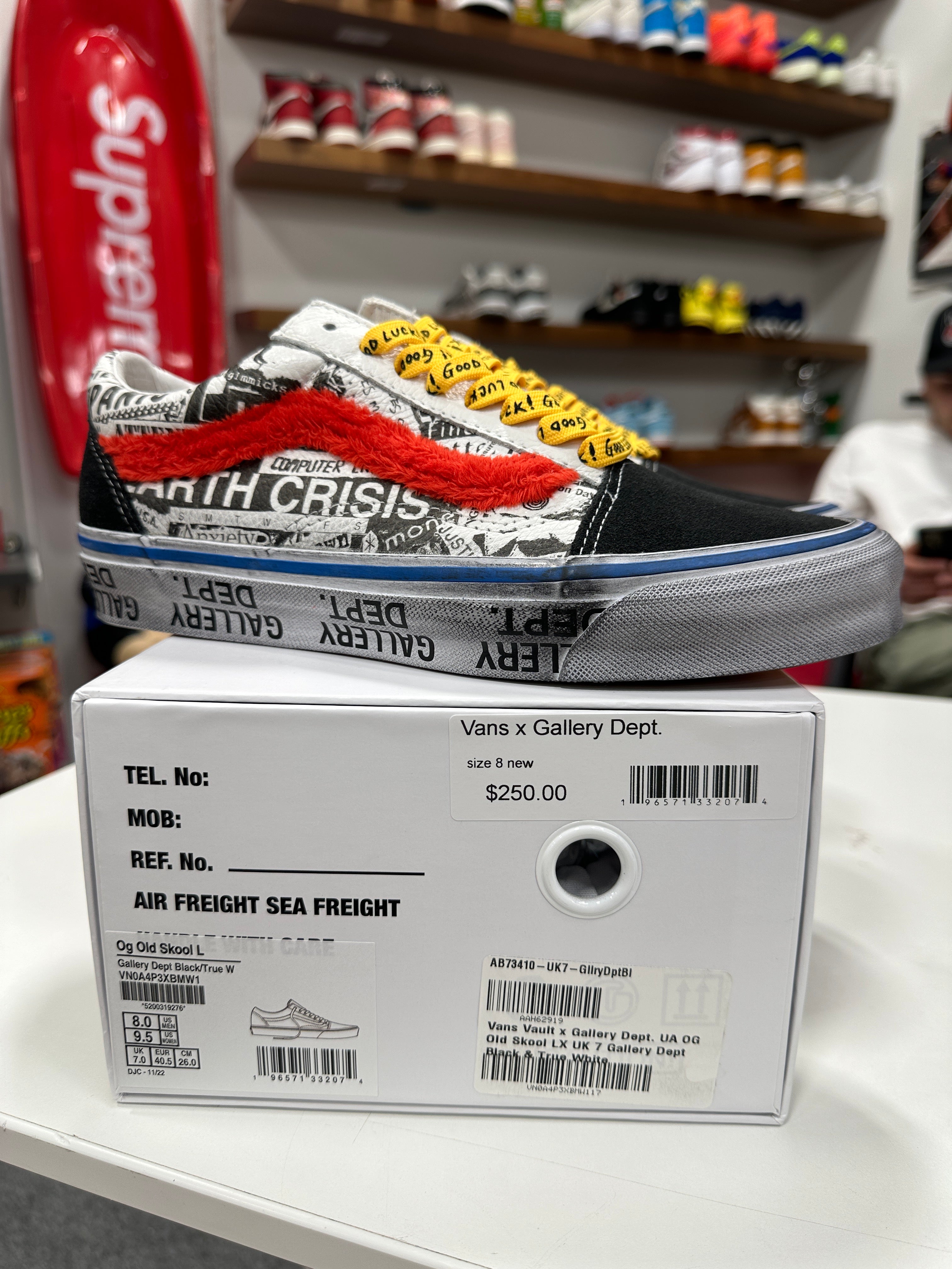 Gallery Dept. Vans Sz 8