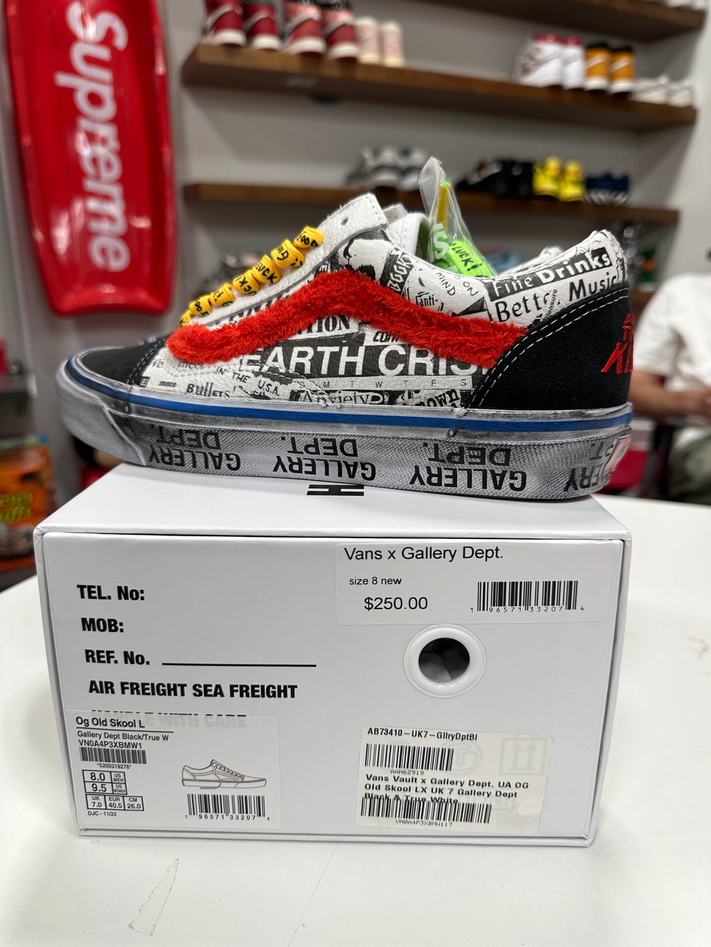 Gallery Dept. Vans Sz 8