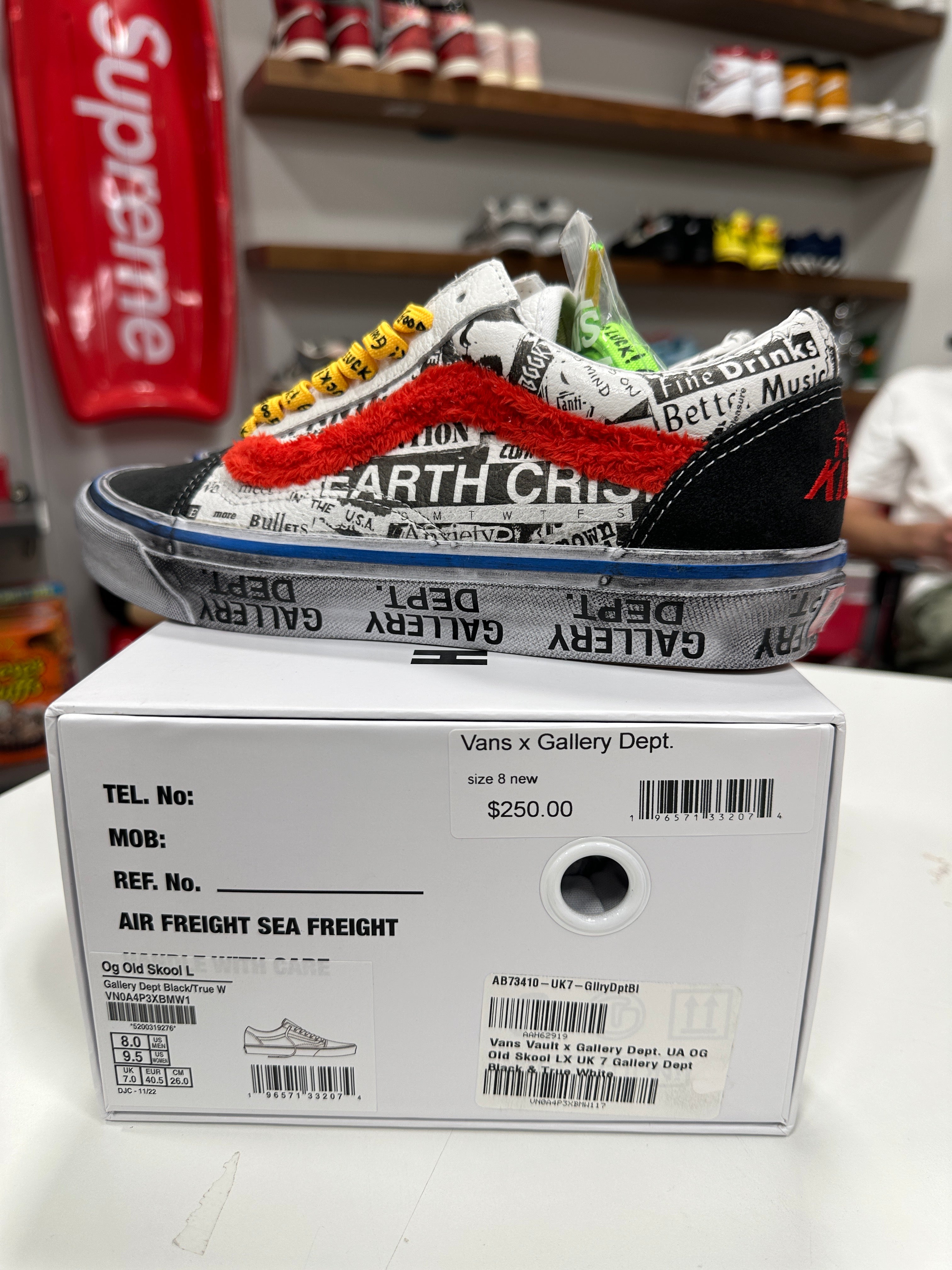 Gallery Dept. Vans Sz 8