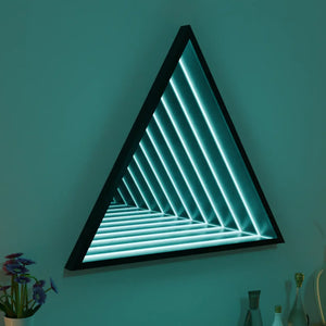 Casa Di Lugo LED Triangle Infinity Mirror Wall Light