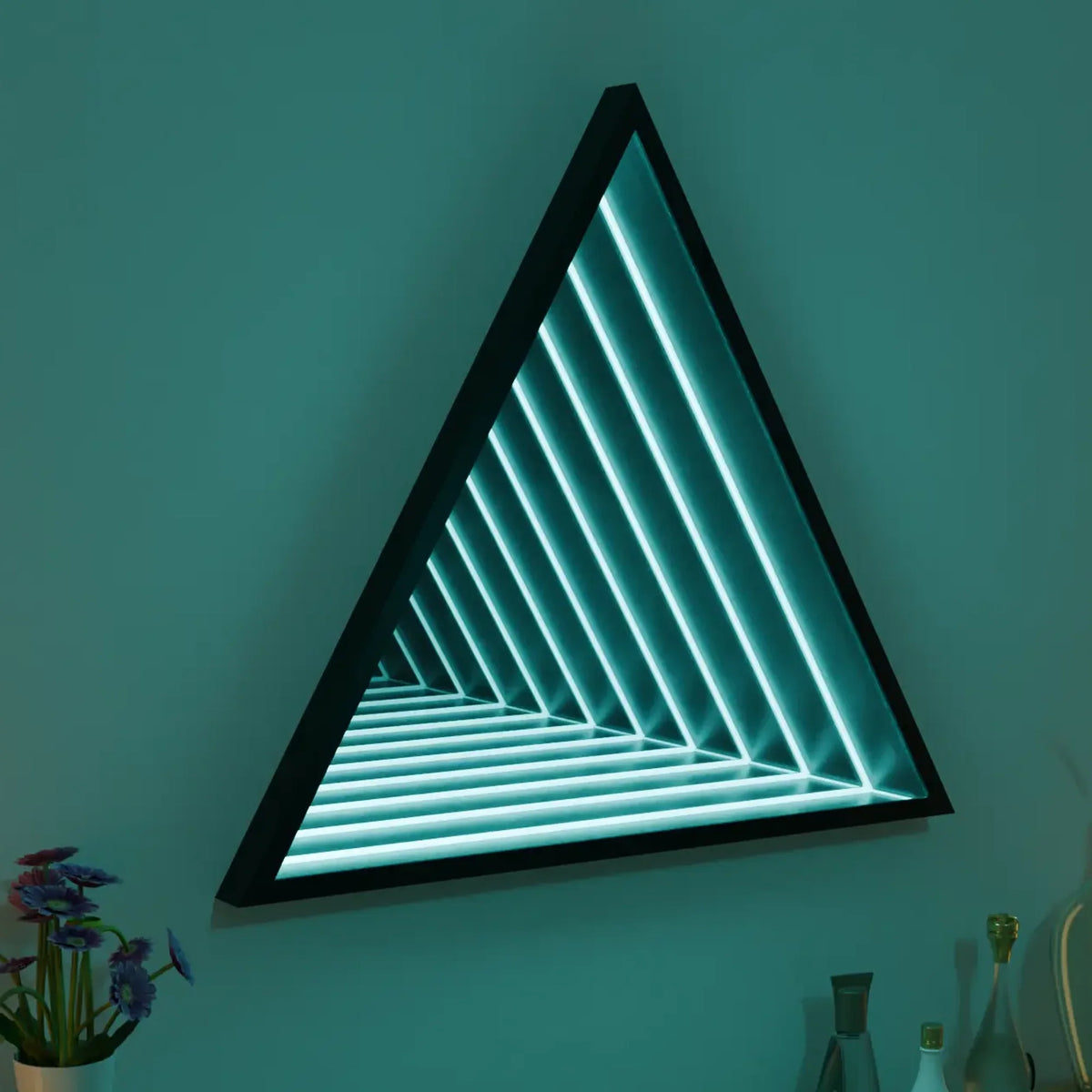 Casa Di Lugo LED Triangle Infinity Mirror Wall Light