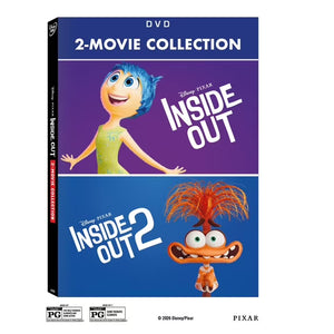 Inside Out 2-Movie Collection (Walmart Exclusive) (DVD) Disney, Animation, Family, Adventure