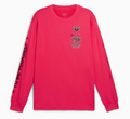 Puma Melo Long Sleeve Pink Sz Lg