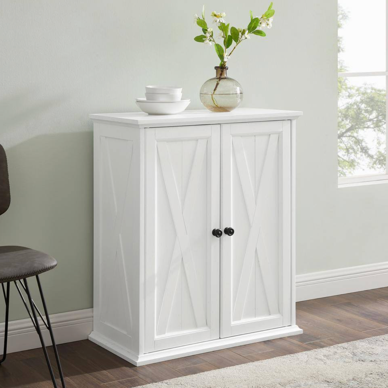 Clifton Distressed White Stackable Pantry