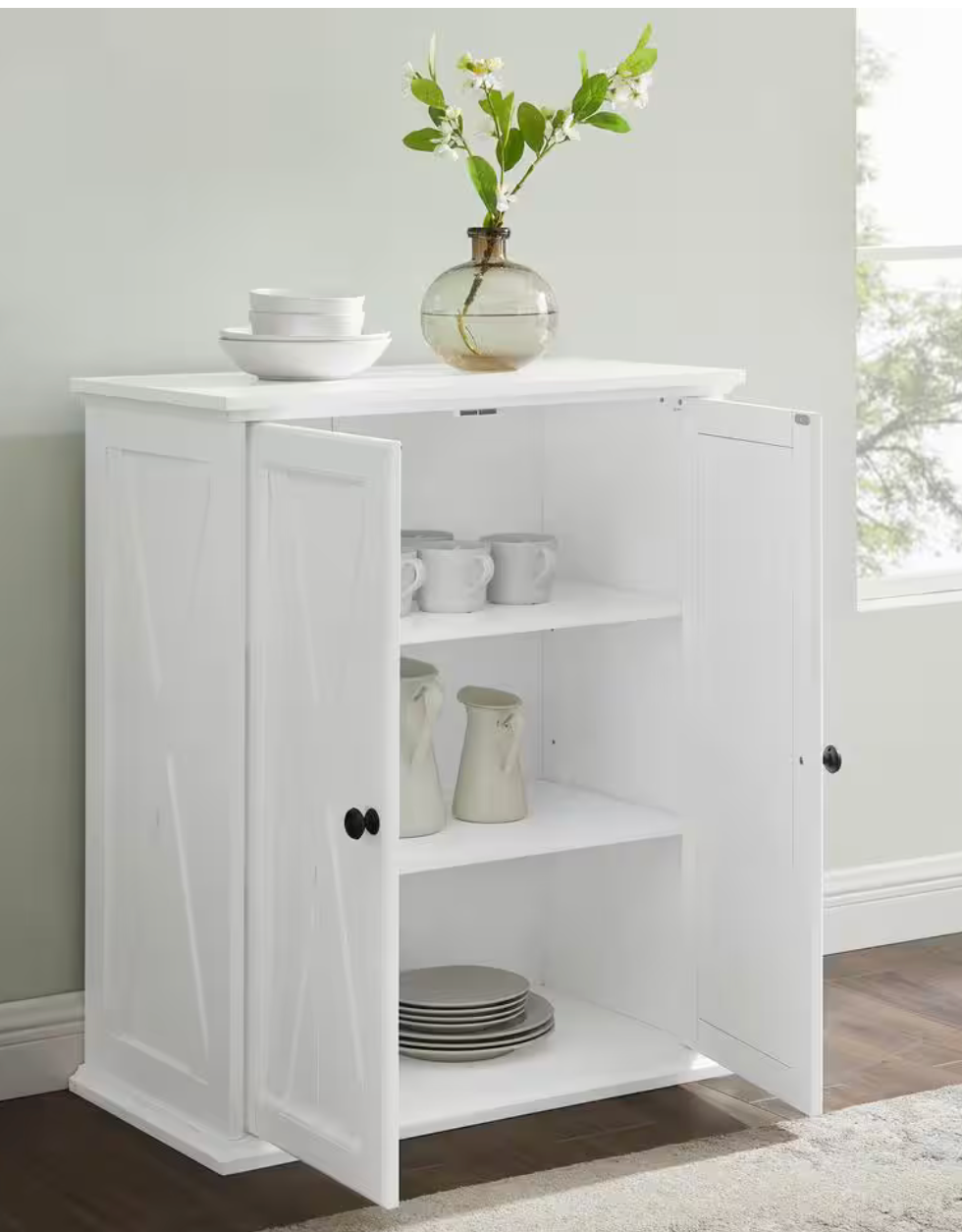 Clifton Distressed White Stackable Pantry