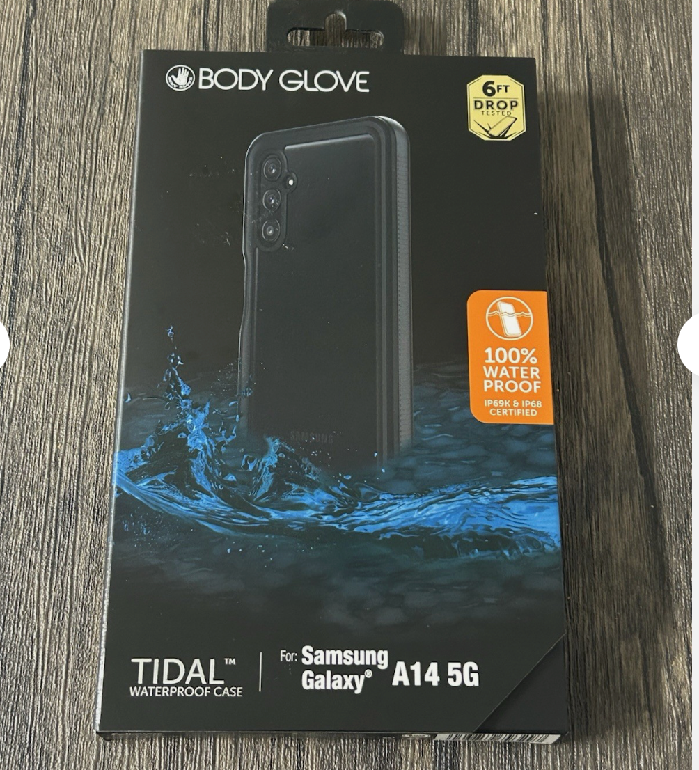 Body Glove Tidal Waterproof Phone Case designed for the Samsung Galaxy A14 5G