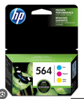 HP 564 Cyan, Magenta, & Yellow Original Ink Cartridges (N9H57FN), Pack Of 3