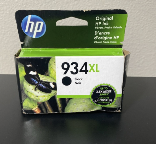 Original HP 934XL Black High Yield Ink Cartridge box