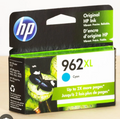 HP 962XL High Yield Cyan Original Ink Cartridge (Model 3JA00AN#140)