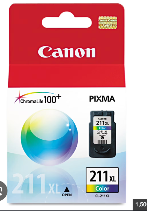 Canon CL-211XL High-Yield Color Ink Cartridge