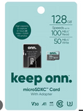 onn. 128GB microSDXC Card Bundle