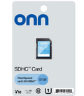 onn. 32GB Class 10 SDHC Flash Memory Card