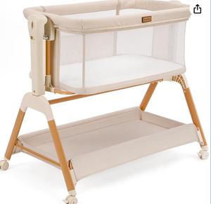 New Open-Box Ezebaby Bedside Sleeper Bassinet (Model OD-B19) – Beige