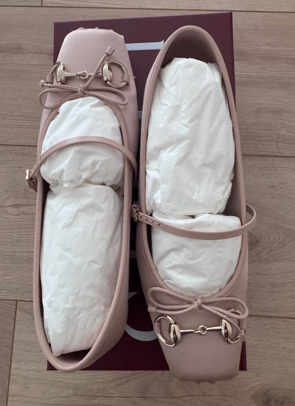 NEW Gucci Horsebit Satin Ballet Flats women's sz 39