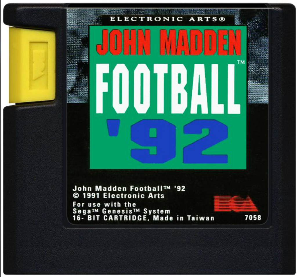 John Madden Football 92- Sega Genesis