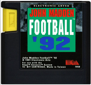John Madden Football 92- Sega Genesis