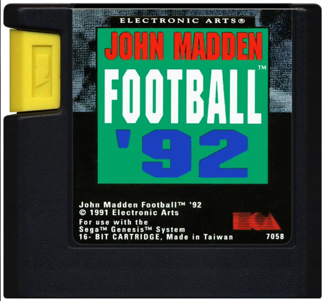 John Madden Football 92- Sega Genesis