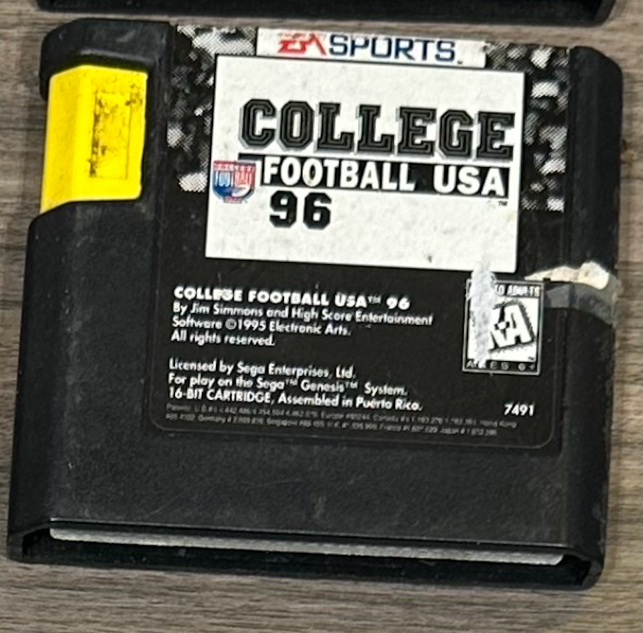 EA Sports College Football USA 96- Sega Genesis