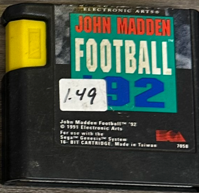 John Madden Football 92- Sega Genesis