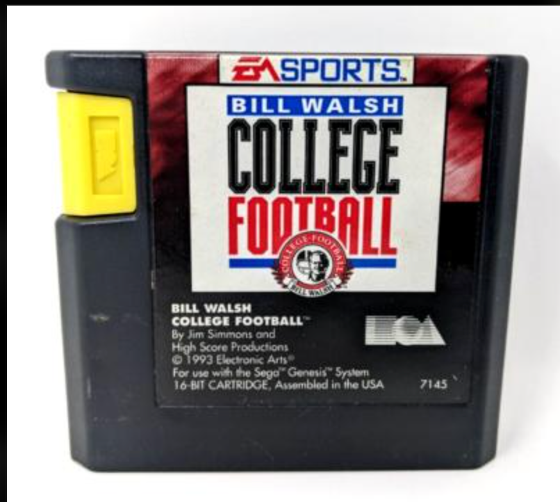 Bill Walsh College Football- Sega Genesis