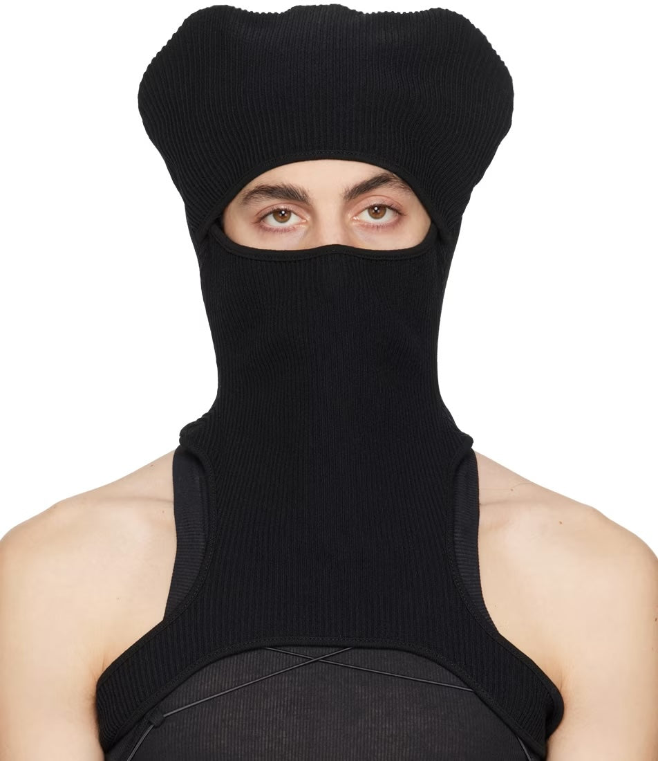 ANDREĀDAMO Black Rib Beanie